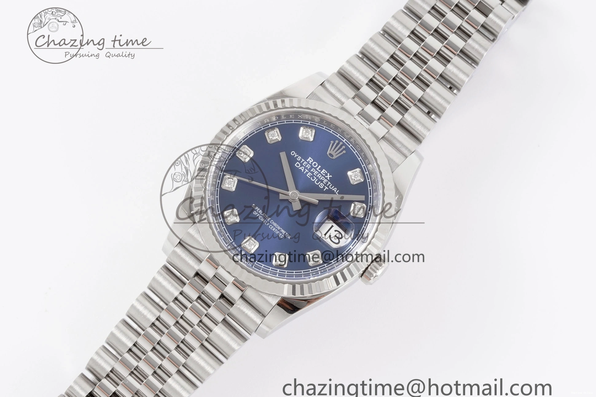 1218 DateJust 36 126234 Clean 1:1 Best Edition 904L Steel Blue Diamonds Dial on Jubilee Bracelet VR BestValue 1993